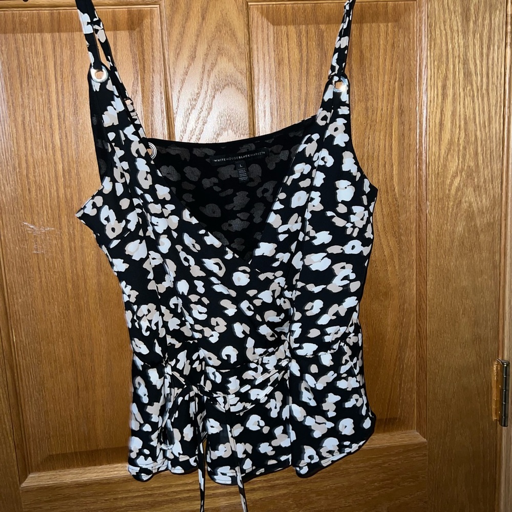 Tank blouse cheetah print
